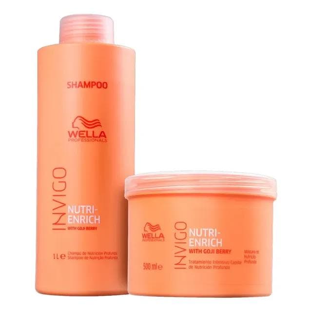 Wella Professionals Invigo Nutri Enrich Kit Shampoo 1000ml + Máscara 500g