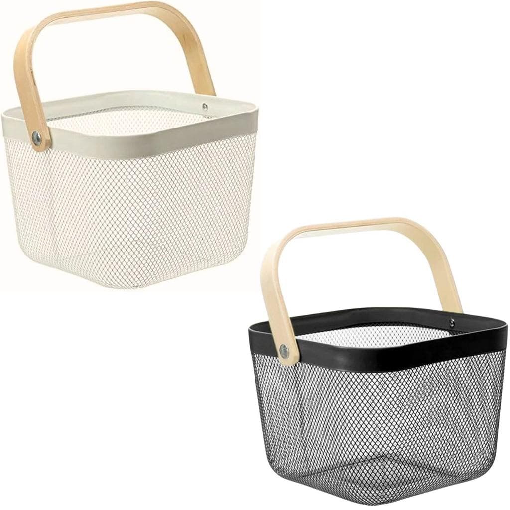 Cesto Multiuso Organizador Quadrado em Metal 24x19cm -Vencedor